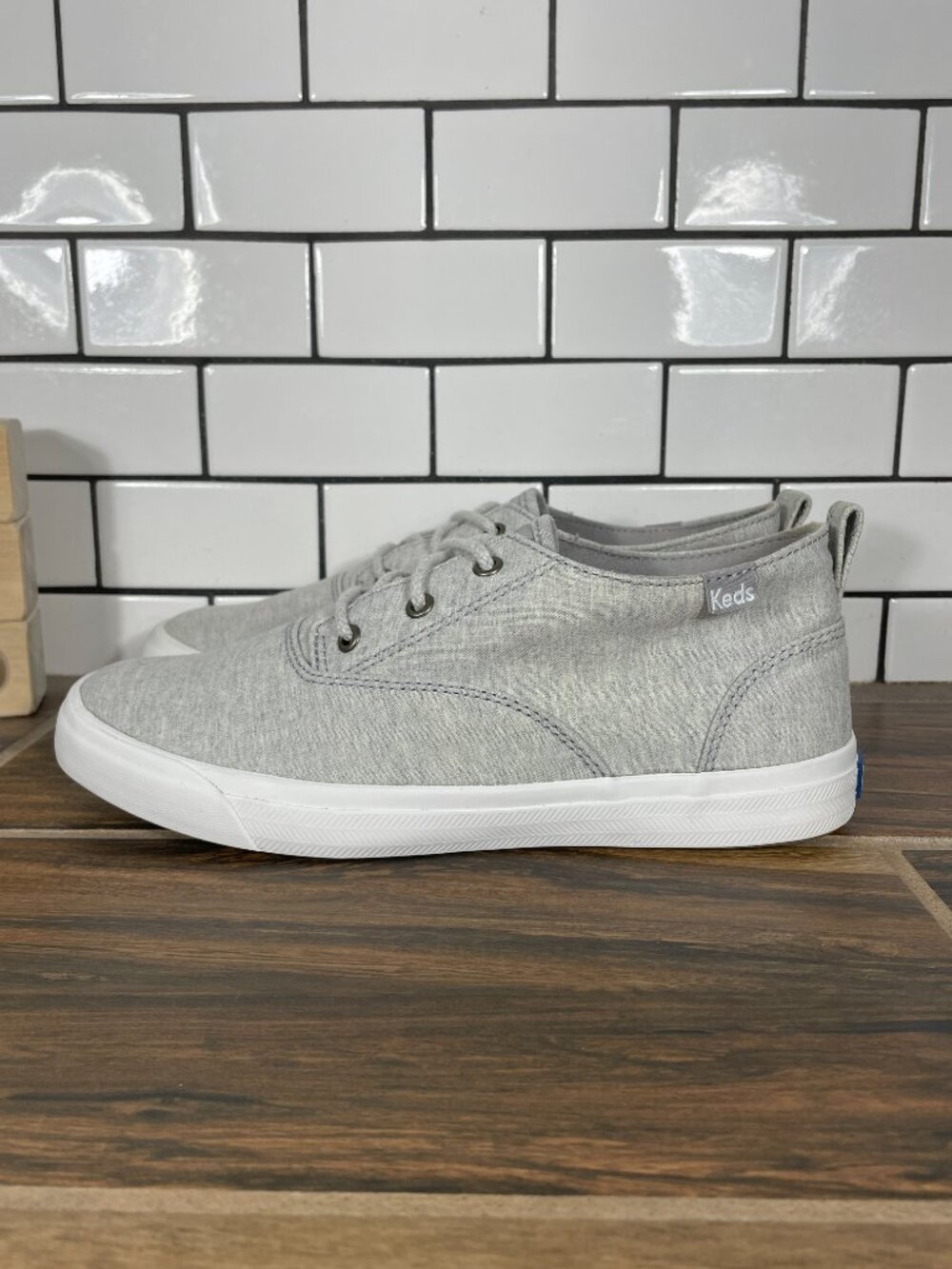 Keds Triumph Mid Shoes Womens Size 7.5 Heathered Gray Lace Up Casual Sneakers